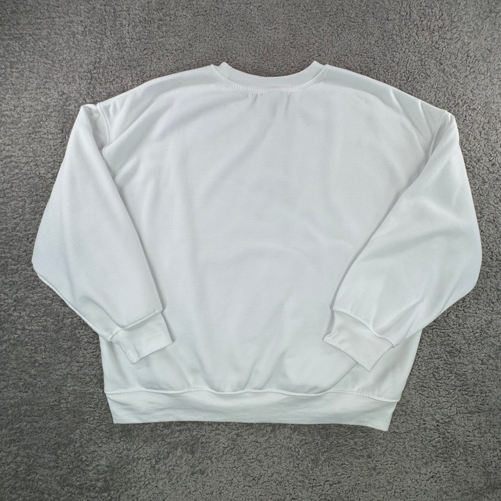 Disney Mickey‎ Mouse Cupid Cupid Graphic Sweatshirt White XL JT27331 Oversized - Picture 9 of 9
